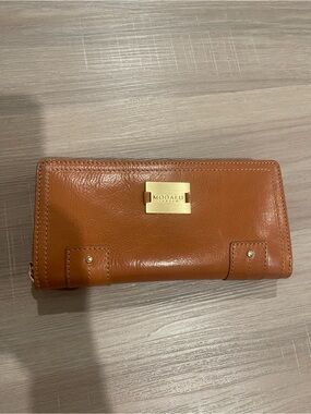Modalu Tan Leather Continental Wallet